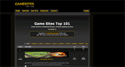 Desktop Screenshot of gamesites101.com