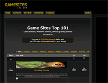 Tablet Screenshot of gamesites101.com